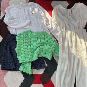 Set of girls Zara tops, jumpsuit, sweater and more size 11/12 and 13/14